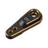 Uxcell 1 Piece Gold Aluminum Alloy 25T Steering Servo Arm Horn for 110 RC CarBoatAirplane