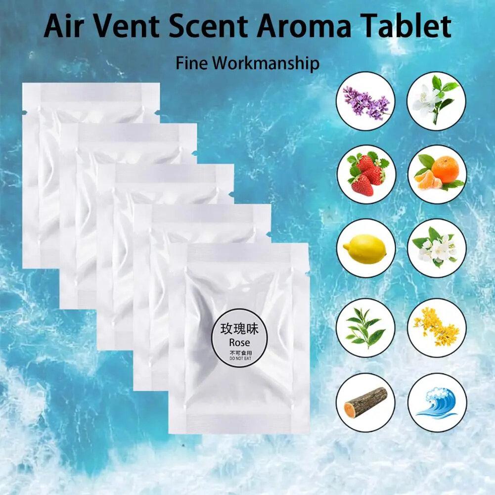 1/5/10Pcs Solid Car Perfume Refills Car Air Vent Clip Replacement Pads Fragrance Freshener for Pilot Bear (Ocean/Rose/Lavender/Lemon/Cologne/Fragrans)