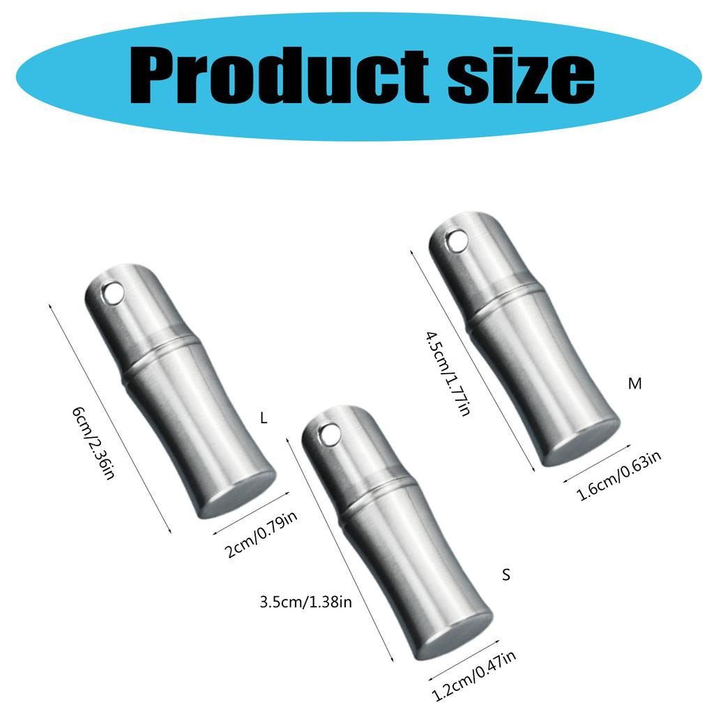 Portable Waterproofs Pills Box with Lanyard Stainless Steels Small Medicine Bottles Pocket Pills Case for Travel & Daily