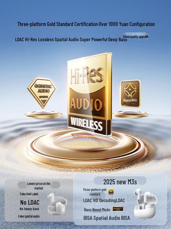 Baseus M3s Hybrid ANC Hi-Res In-Ear Wireless Earbuds