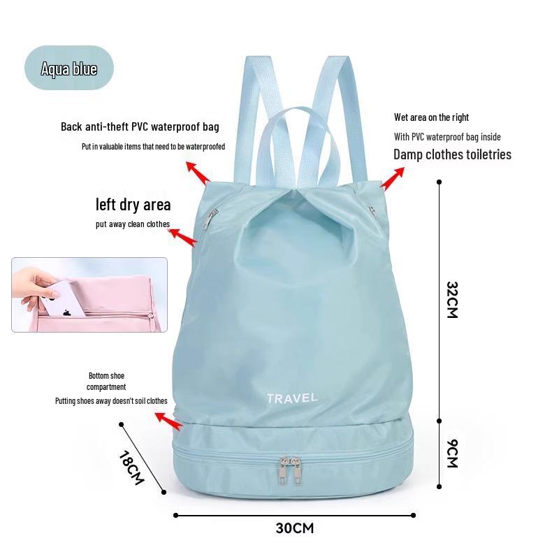 

Waterproof Swim Bag - Unisex Wet & Dry Separation Backpack for Fitness & Sports