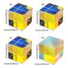 Dichroic Glass X Cube Prism Table Ornament Children Toy for Photography Beam Splitting & Decorative Light Display