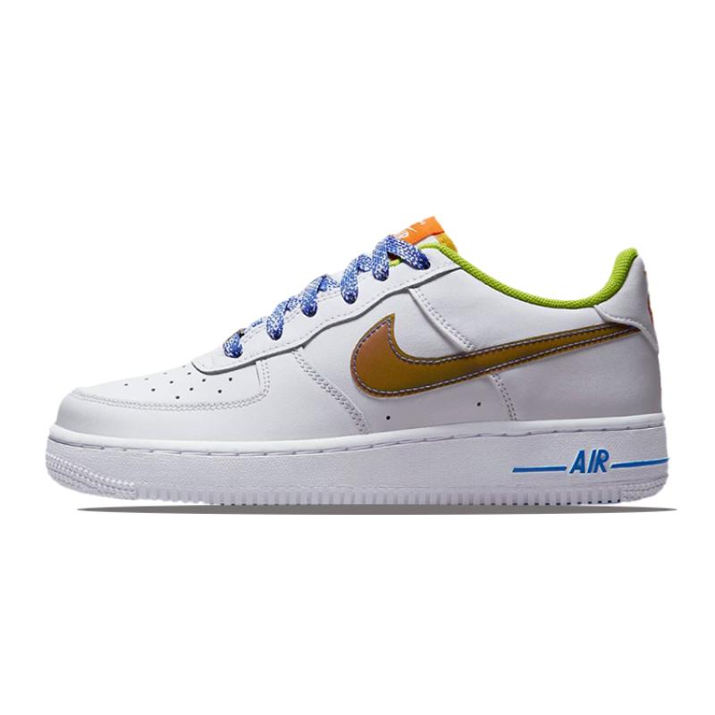 

Nike Air Force 1 Low LV8 White Magma Orange GS Sneakers DQ7767-100 35.5