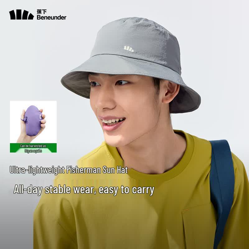Beneunder Unisex Portable Packable Bucket Sun Hat GP739 M