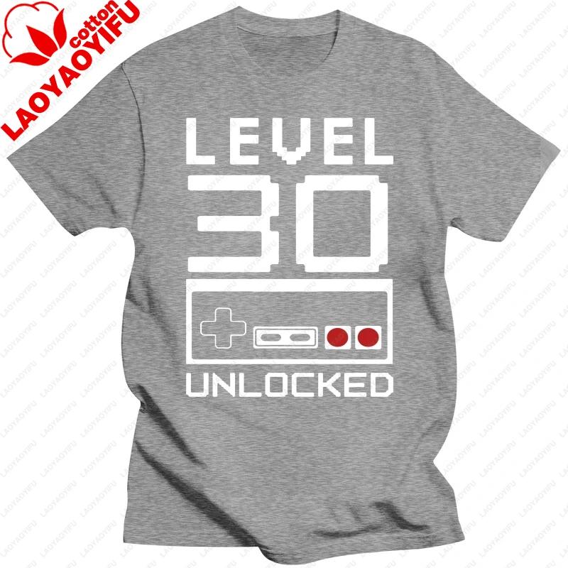 Level 30 Years Old 30th Birthday Gift T Shirts Graphic Cotton Streetwear Short Sleeve ONeck Harajuku Tshirt Fashion Streetwear