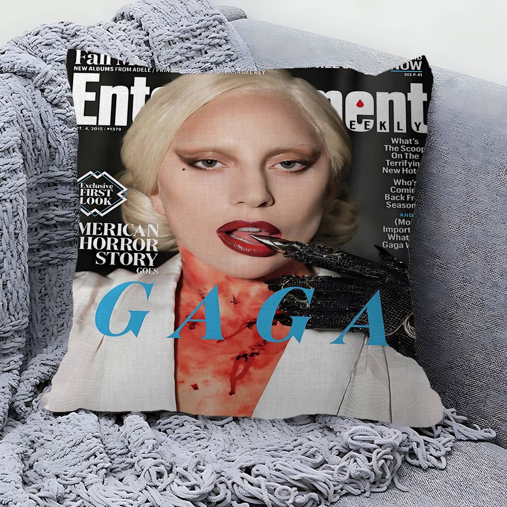 Singer L-Lady Gaga Mayhem Pillowcase Toon Gift Cushion Cover Bedroom Home Sofa Chair Seat Decor Pillow Case