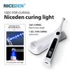 Niceden 1S Dental Curing Light Wireless LED Cure Lamp Max 2400mW/cm² Dental LED Lamp Light Cure