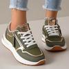 Comode Scarpe da Donna con Suola Spessa, Versatili Scarpe da Donna Basse con Zip Laterale Rialzanti, Scarpe da Donna Casual Sportive da Esterno