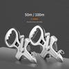Heavy Duty Steel Frame Measuring Tape With Clear Marking For Engineering Projects 50m 100m Portable Surveying Equipment