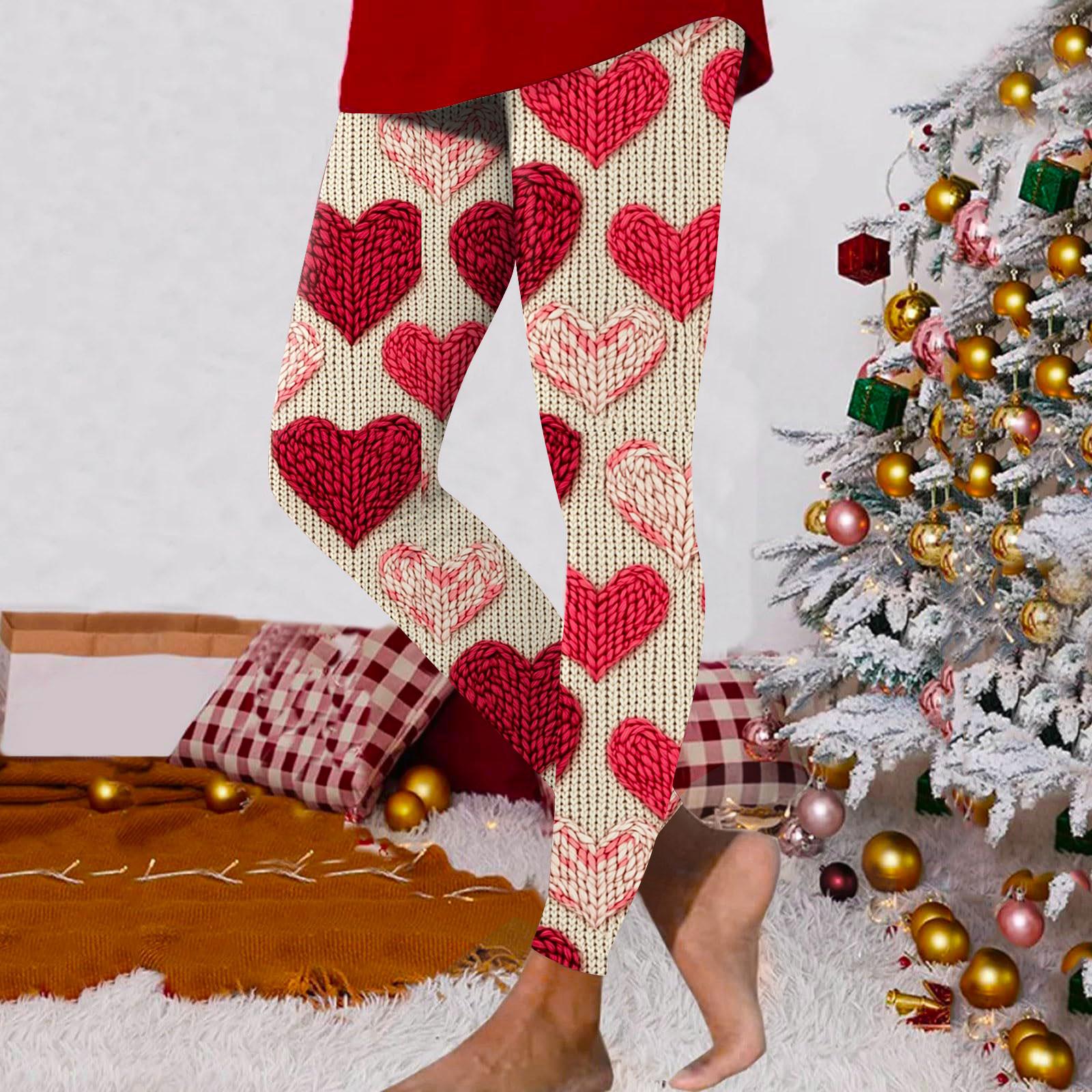 

Женские модные повседневные брюки для занятий йогой с принтом ко Дню святого Валентина L бежевый