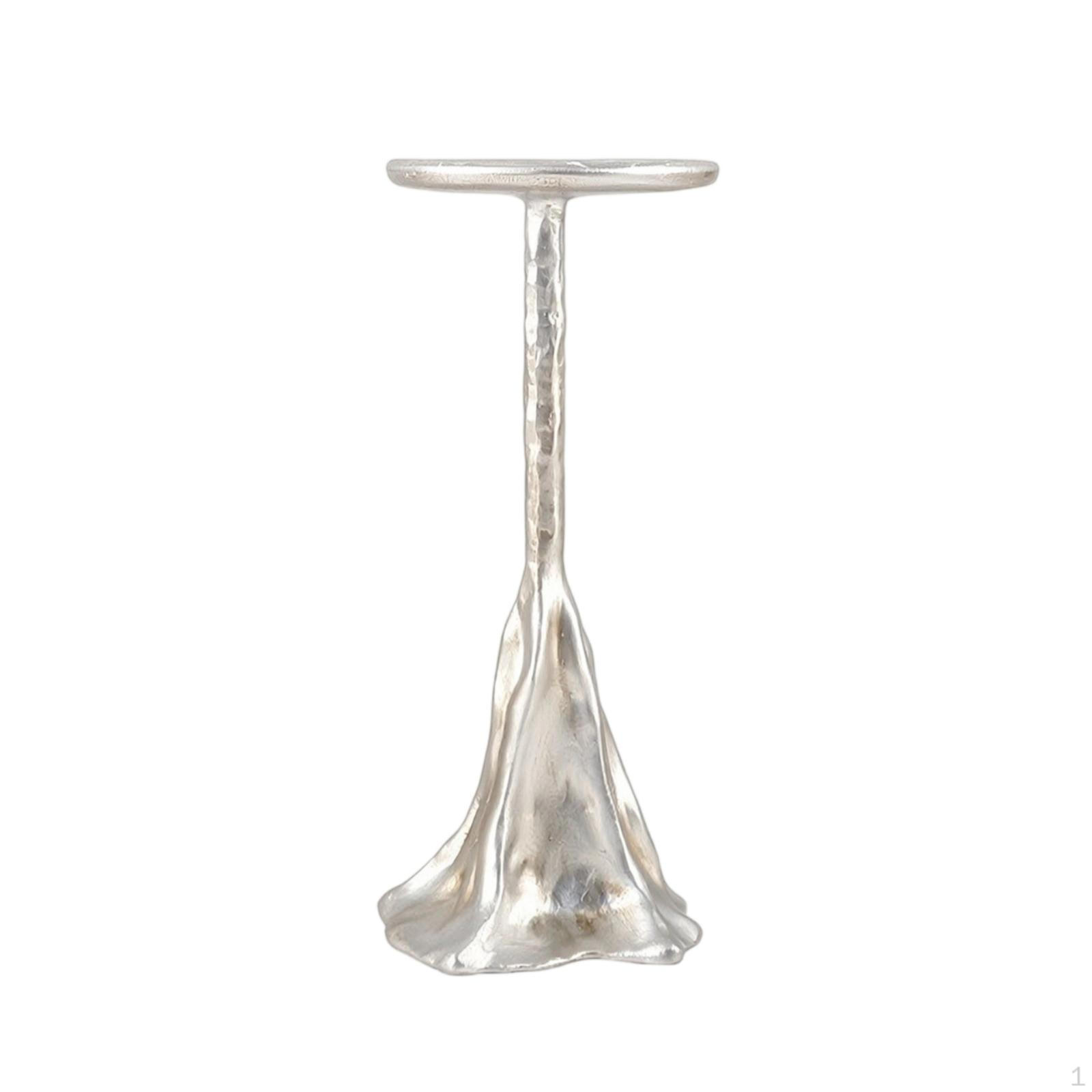 Tabletop Candle Holder Organic Candlestick with Sculptural Base Minimalist Resin for