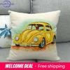 45Cm * Unique Watercolor Car Beetle Design, Suitable For Family Bedroom Hotel Decoration Pillow Case