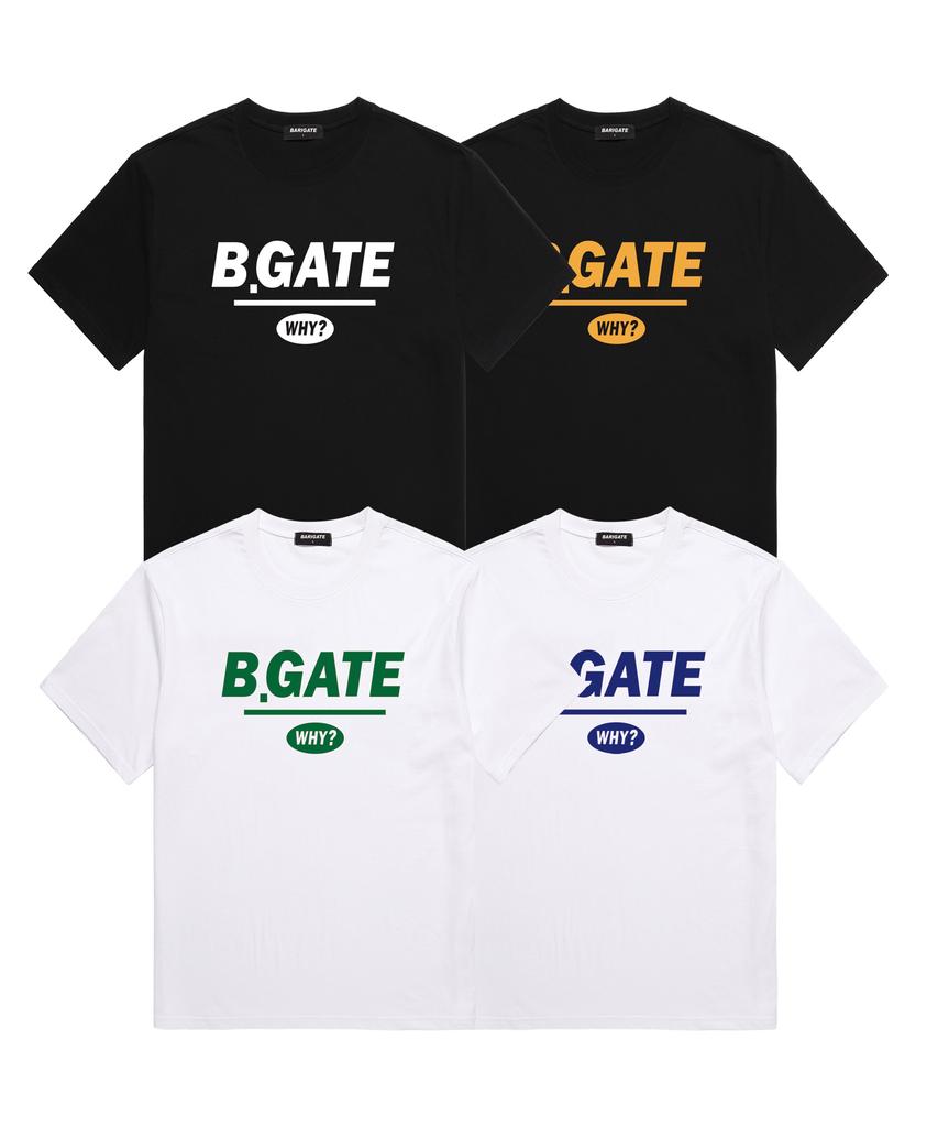 Baligeiteu B-Gate Logo Short Sleeve T-Shirt (Brts001) White/Blue (Type A)