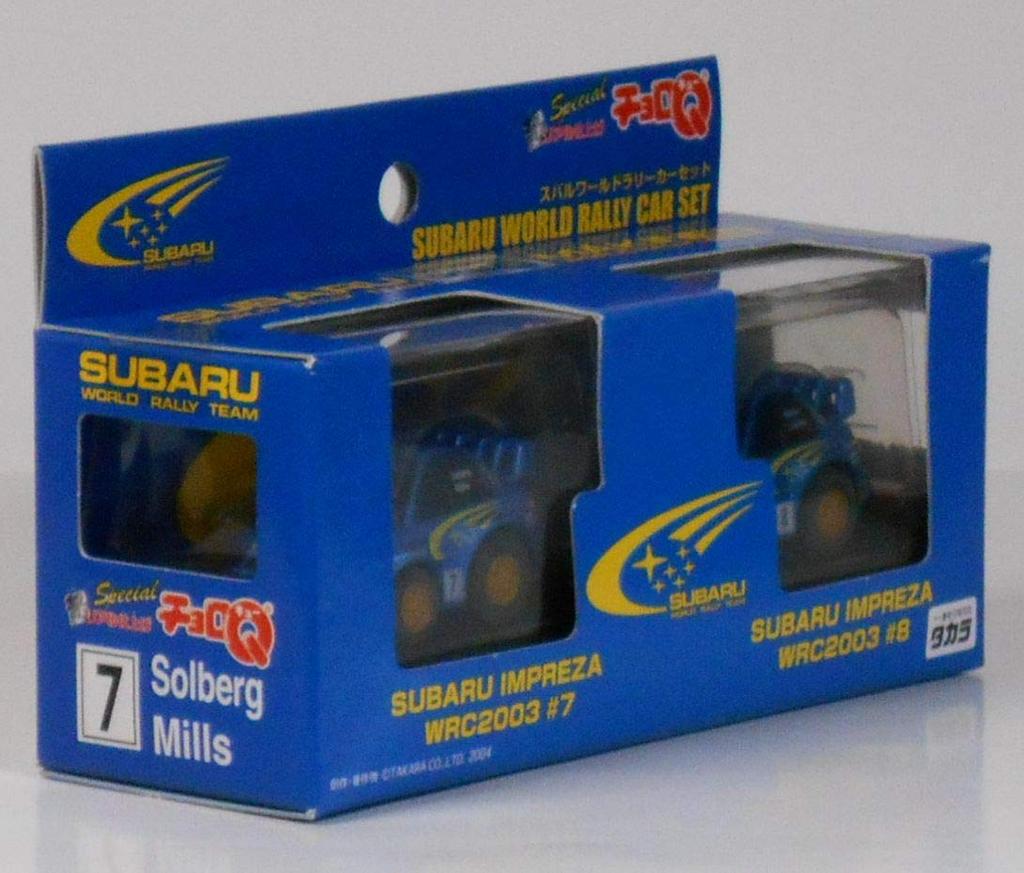 Super Realistic Finish Subaru World Rally Car Set Choro-Q