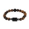 Pulsera con Colgantes de Constelaciones de los 12 Signos del Zodiaco para Hombre Mujer Multicapa Pulsera de Ojo de Tigre Regalo de Amistad Sagitario Acuario Leo