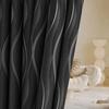 All-Season Curtain Soft Comfortable Dustproof Removable Universal Popular Curtain Blackout Curtain with Gold Foil Wave Pattern, High Precision Drapes