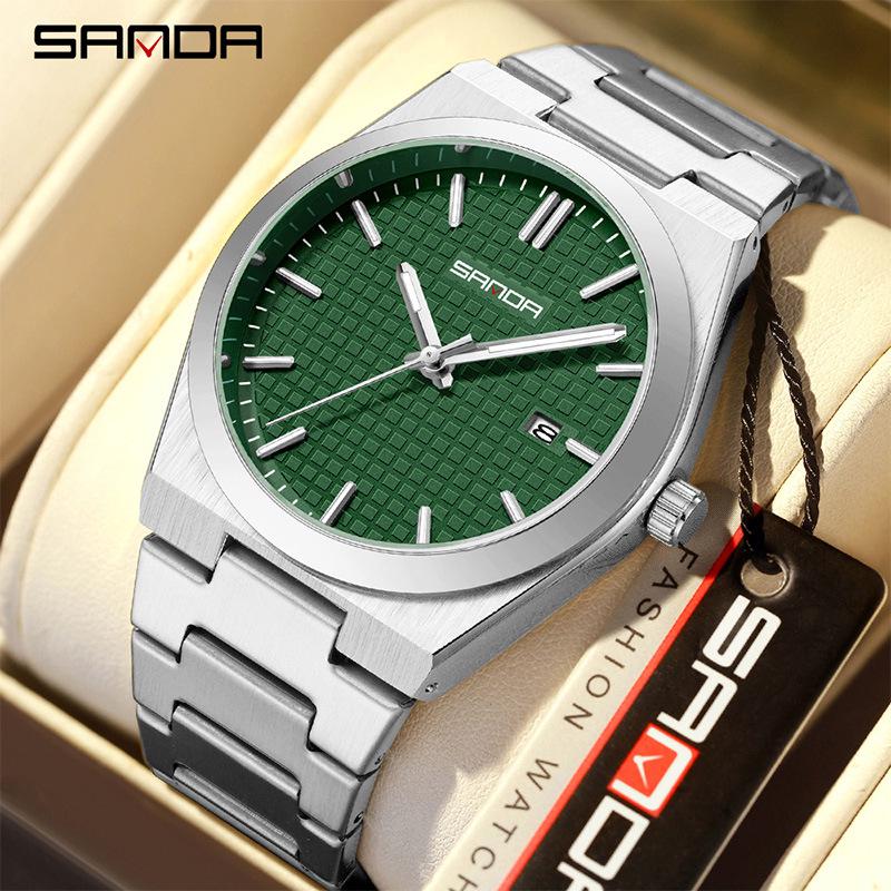 Sanda Classic European Style Waterproof Men s Quartz Watch with Calendar