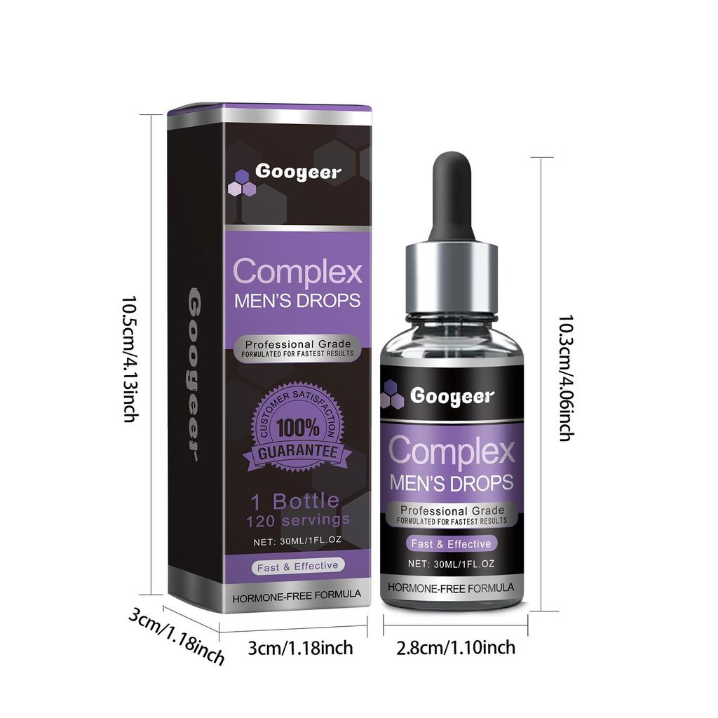2 PCS - 30ML Male Enhancement Drops – Oral use – Energy, Vitality and Physical Performance, 100% Plant-Based Formula