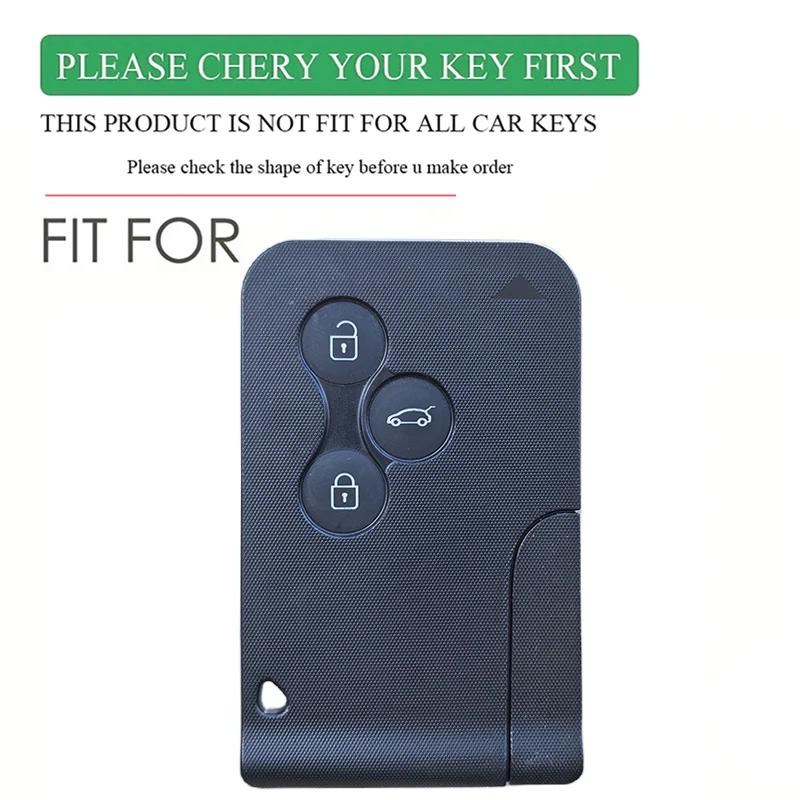 Silicone Car Key Card Case Cover Protector For Renault Clio Logan Megane 2 3 Koleos Trafic Captur Grand Scenic 3 Accessories