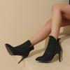 Women Boots 2024 New Spring Pointed Toe Stiletto Ankle Boots Women Fashion Side Zipper Large Size High Heels Shoes for Women
