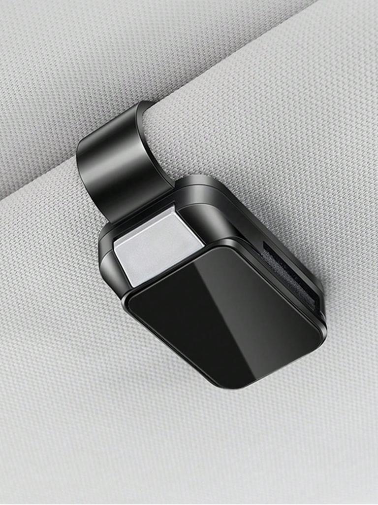 Versatile Car Visor Holder - Secure Storage for Glasses/Cards Compact & Elegant Fits Most Visors Alloy Clip Safe Driving