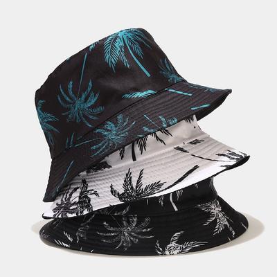 Spring/Summer Suns-Protect Hat Bob Men’s Fashion Coco Print Bucket Hat Unisex Fisherman Hat Women’s Leisure Basin Cap
