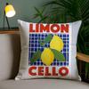 Anime Limoncello Cocktail Pillow Case Custom Printed Brushed Fleece Pillow, Baby Skin-Touch, Eco-Friendly Dye-Sublimation Cushio