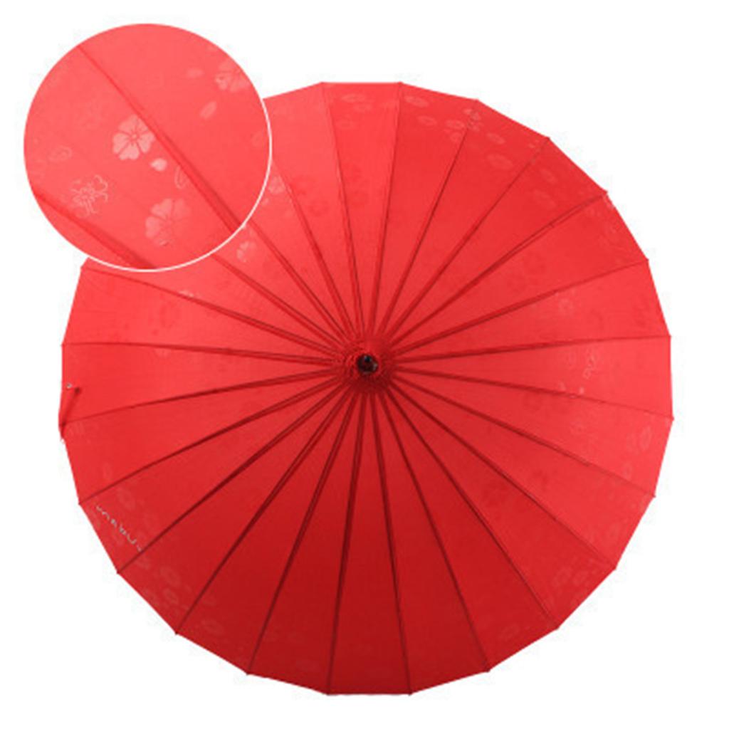 Long Handle Umbrellas Ultra Large Retro Style Umbrella J Stick 24 Ribs Dual-Use Umbrellas Strong Windproof Umbrellas