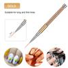 Nail Art Pen Brushes Nail Gel Polish Painting Drawing Line Stripe Flower Design 5Pcs 7/9/11/15/20mm