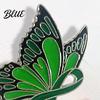 Cardigan Brooch Women Enamel Butterfly Design Healing Ribbon Pin Dripping