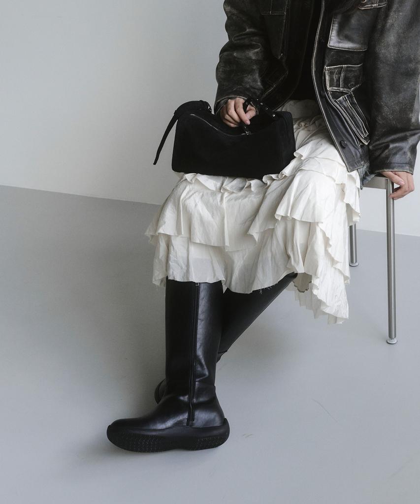 Khiho Clean Mold Long Boots Black