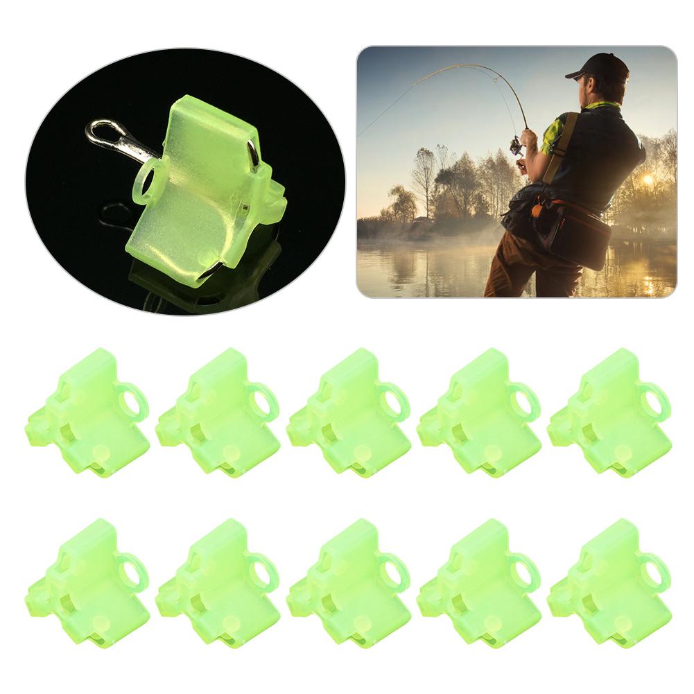 50PCS Treble Hook Protective Casing Polyethylene Safety Cover Fluorescent Green Bonnets