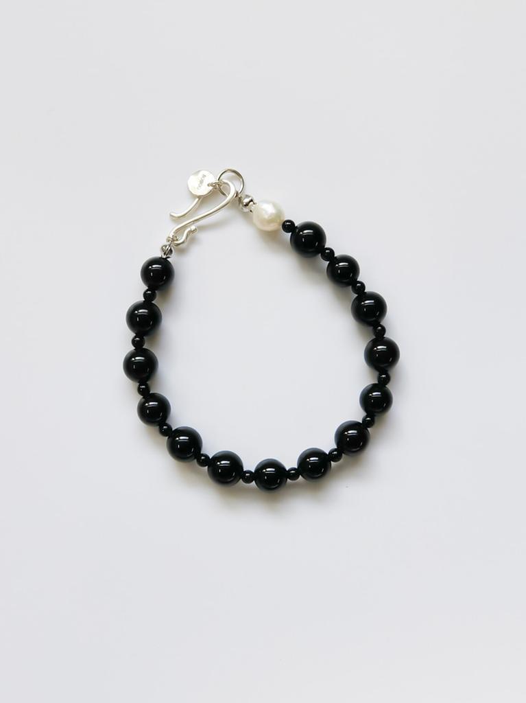 Sosoo Onyx 8Mm Point Pearl Bracelet