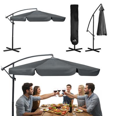 Folding Garden Umbrella, 6 Sections, 350 Cm, With Cover, Plonos Pl-880