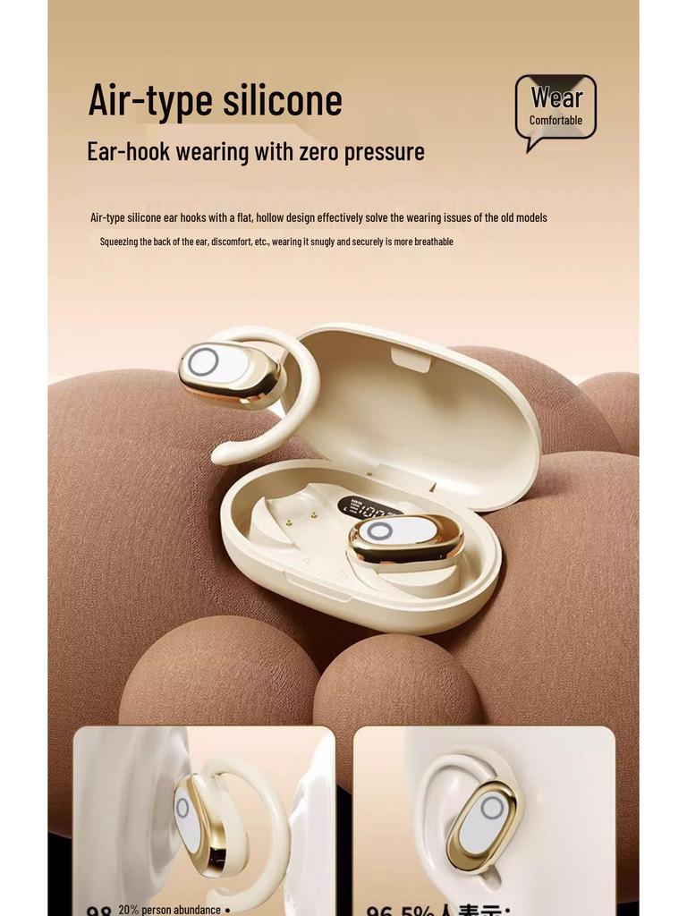 E-commerce Best-Selling Rotatable 130° Noise-Canceling Bluetooth TWS Over-Ear/In-Ear Wireless Headset