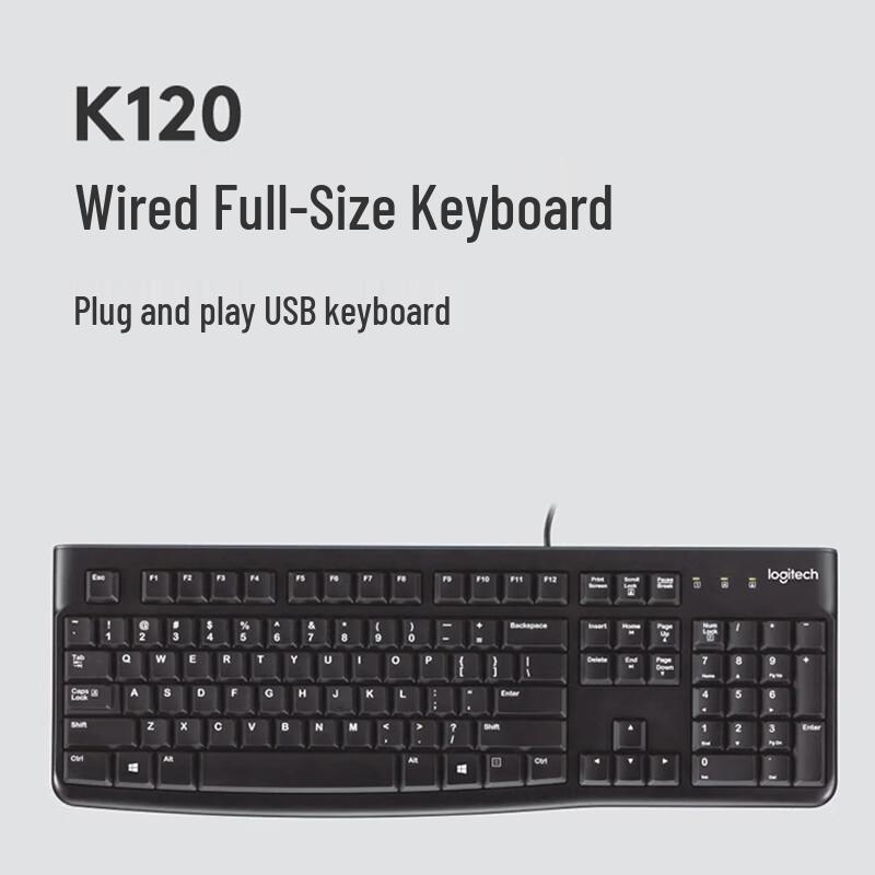 

Logitech K120 Wired USB Keyboard