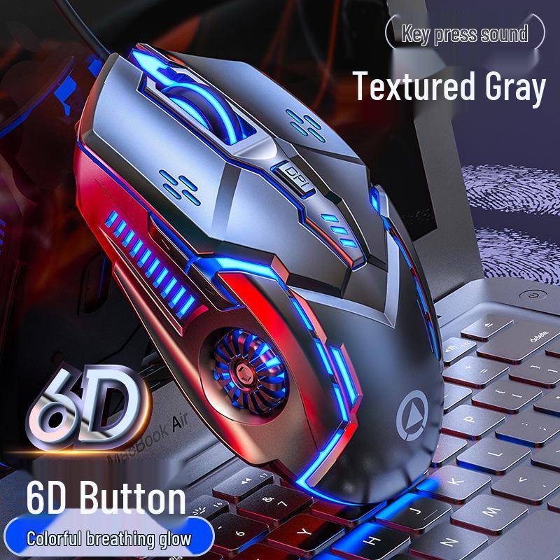 G5 Luminous Wired Gaming Mouse - Silent, Mechanical, for Esports, Computer Accessories