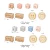 Baby Wooden Milestone Blocks 0-12 Months Newborn Birth Grow up High Quality Commemorate Props Infant Photography Accessoriees