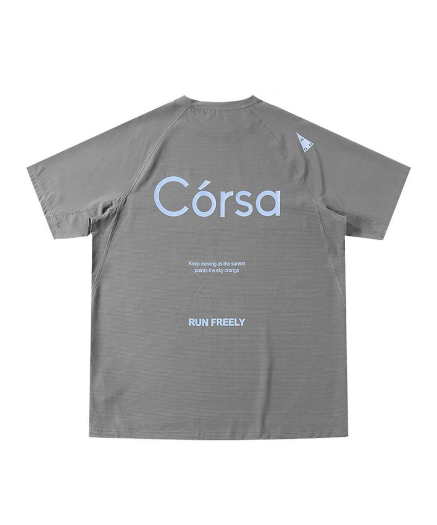 Beoteunseoul Corsa Cotton Stitch Raglan Running Short Sleeve (5 Colors)