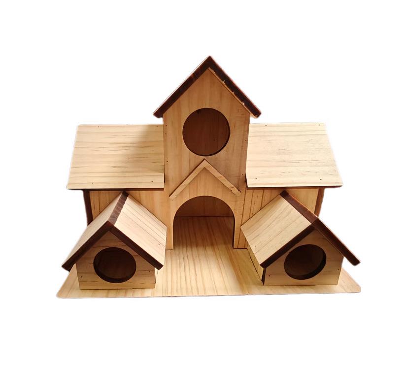 

Solid Wood Outdoor Parrot Birdhouse Villa