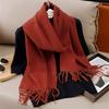 Winter Solid Scarf Women Cashmere Soft Warm Scarves Hijab Female Long Headband Shawl Wrap Bandana Foulard Echarpe Poncho Stoles
