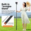 160cm/63" Invisible Selfie Stick for Insta360 X5/ X4 Air/Osmo 360 Camera Telescopic Extension Pole with GoPro Adapter 7