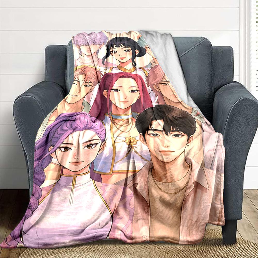 

1pc Huntrix Flannel Blanket [Cozy Throw Blanket] For Sofa, Bed, Travel, Camping, Livingroom, Office, Couch, Chair, And Bed 80x120cm