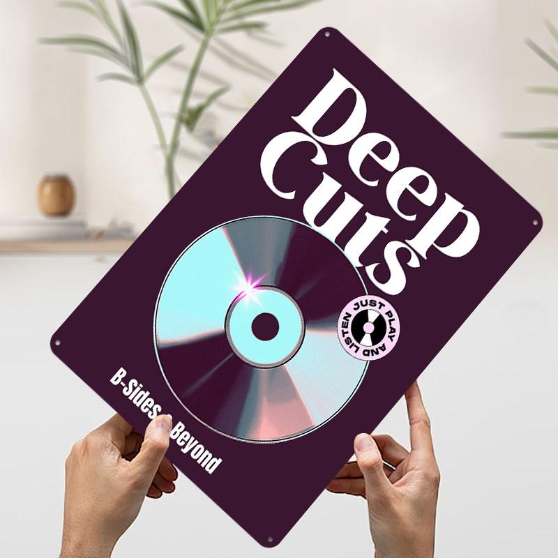 

Музыкальный CD Deep Cuts Печатный Постер Индивидуальное Настенное Искусство Ретро Винтажные Металлические Жестяные Вывески для Игровой Комнаты Декора Дома Предметы 7.9x11.8In(20x30cm)