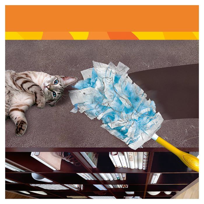 Plumeau - lingette depoussierante - ustensile poussiere Swiffer Duster Staubmagnet, Recharges, 1 paquet de 5 unites