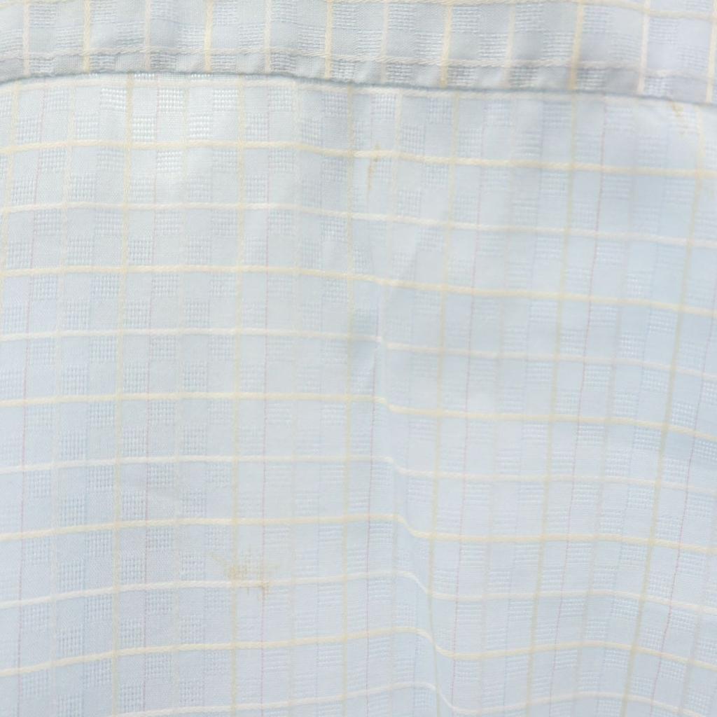 GIVENCHY gentleman Check Pattern Long sleeve shirt Blue GENTLEMAN PARIS Men's Used