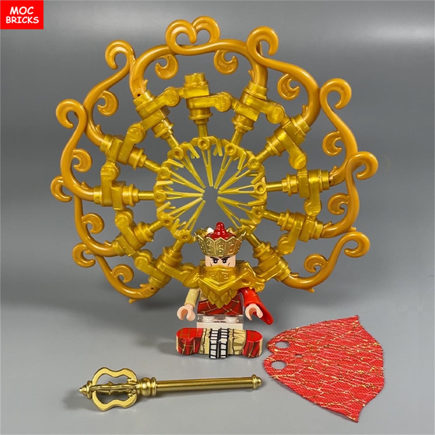 MIJN EIGEN CREATIE Blokken Boeddhistische Serie Film Tempel Scène Reis naar het Westen Cultuur Actiefiguur Accessoire Bouwstenen Kind Speelgoed