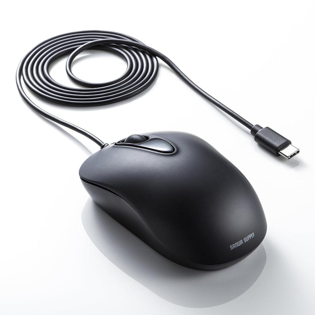 Sanwa Supply Wired Laser Mouse Type-C MA-LSC176BK