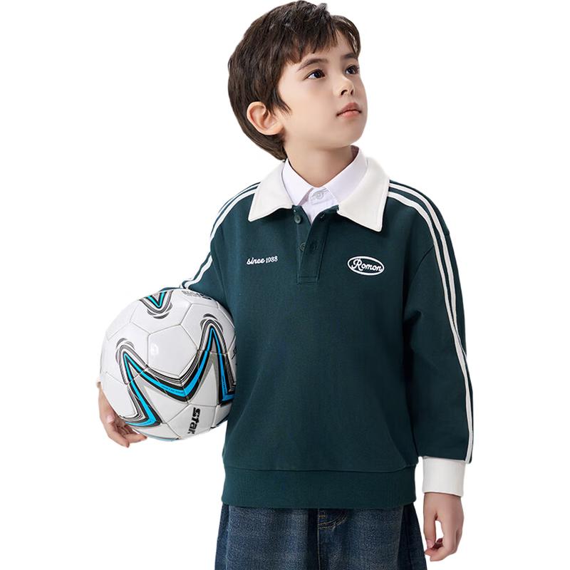 

Boys Casual POLO Collar Sweatshirt 150