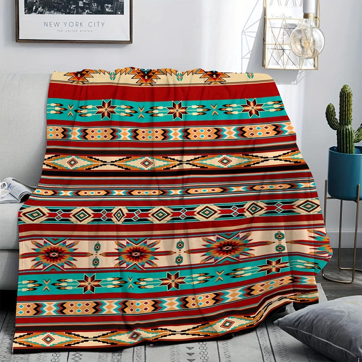 

1pc Elegant Tribal Themed Blanket Great for Adding Boho Charm to Home Festival Small Gift for Ethnic Style Fans 75x100cm